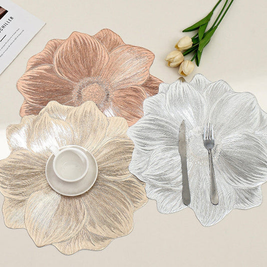 Colorful Floral Table Mat - Durable Water Resistant Placemat - Pexav