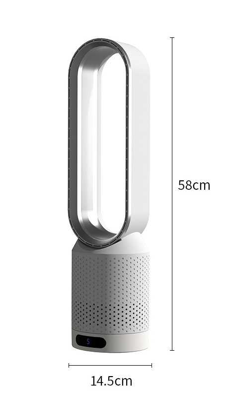 Compact 4-in-1 Air Purifier Tower Fan with Remote