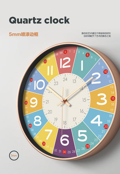 Quiet Children's Wall Clock