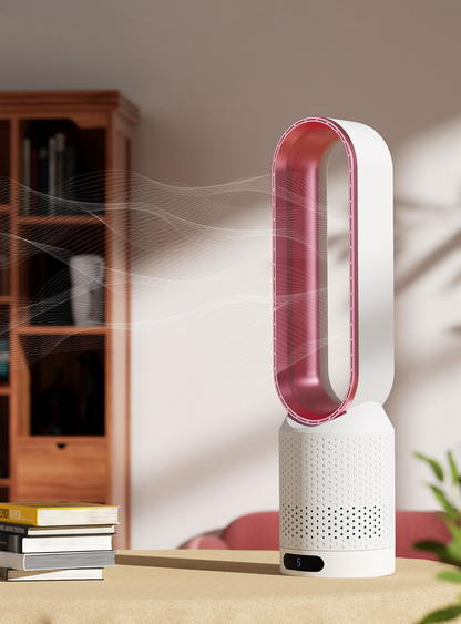Compact 4-in-1 Air Purifier Tower Fan with Remote
