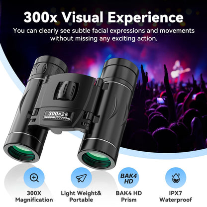 Compact 40X Wide Angle Travel Binoculars