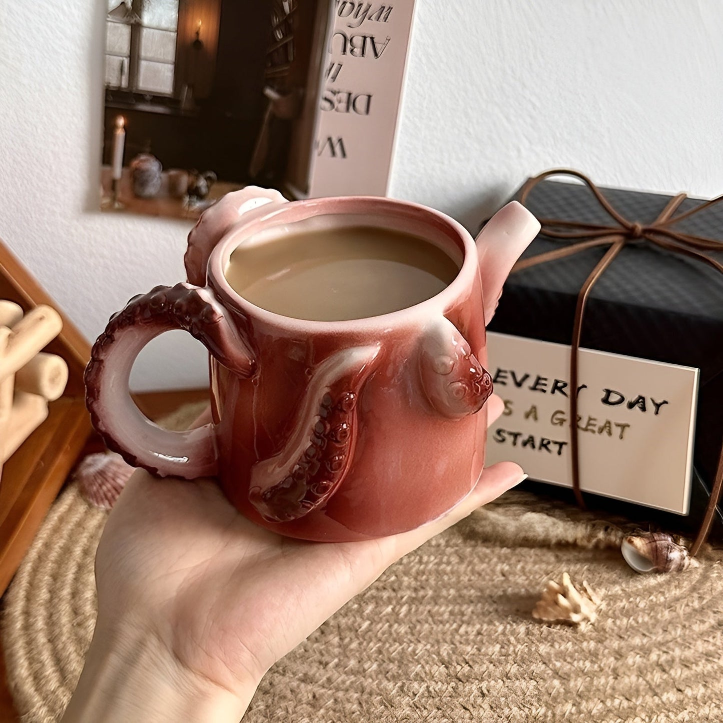 Colorful Sea Life Ceramic Coffee Mug - Pexav