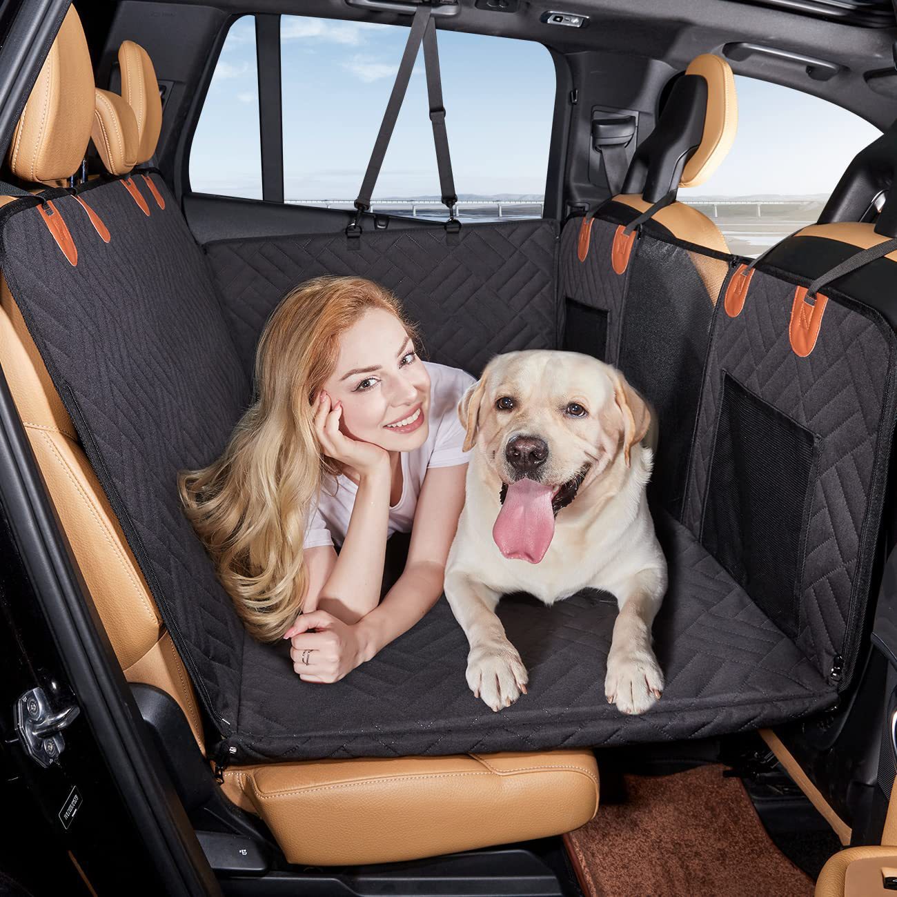 Pet Friendly Car Seat Extender with Waterproof Bottom - Pexav