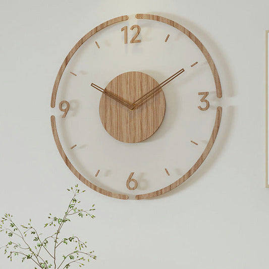Classic Wooden Large Wall Clock - Pexav