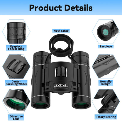 Compact 40X Wide Angle Travel Binoculars