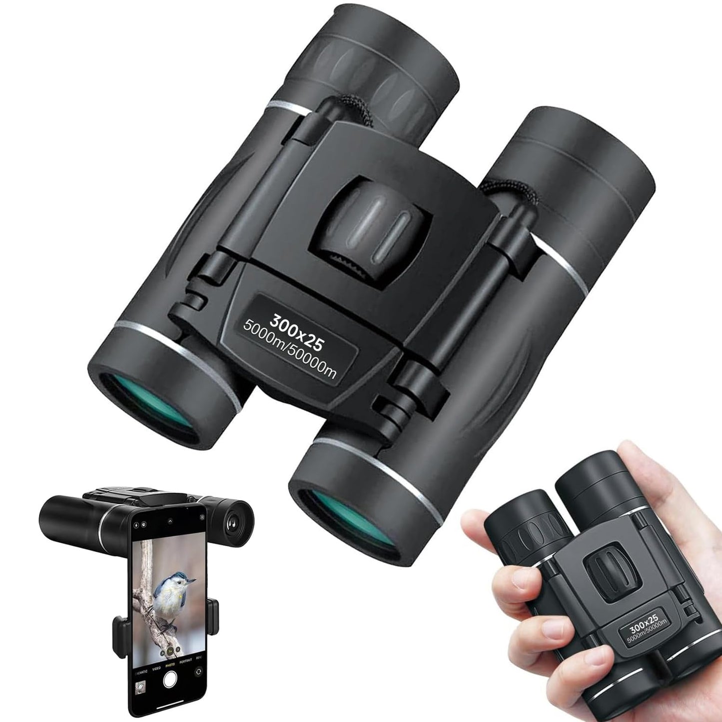 Compact 40X Wide Angle Travel Binoculars - Pexav