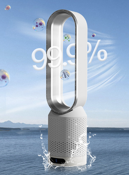 Compact 4-in-1 Air Purifier Tower Fan with Remote
