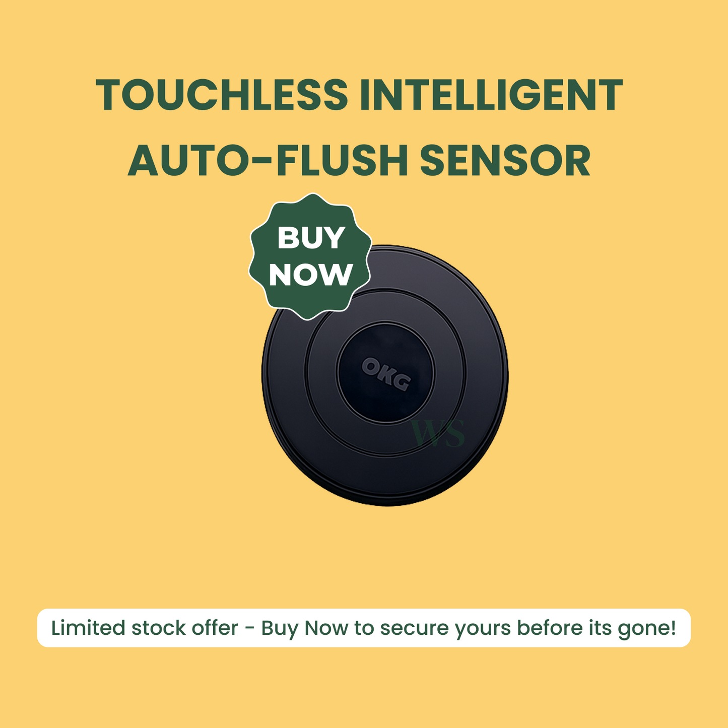 Automatic Hands-Free Toilet Flush Sensor