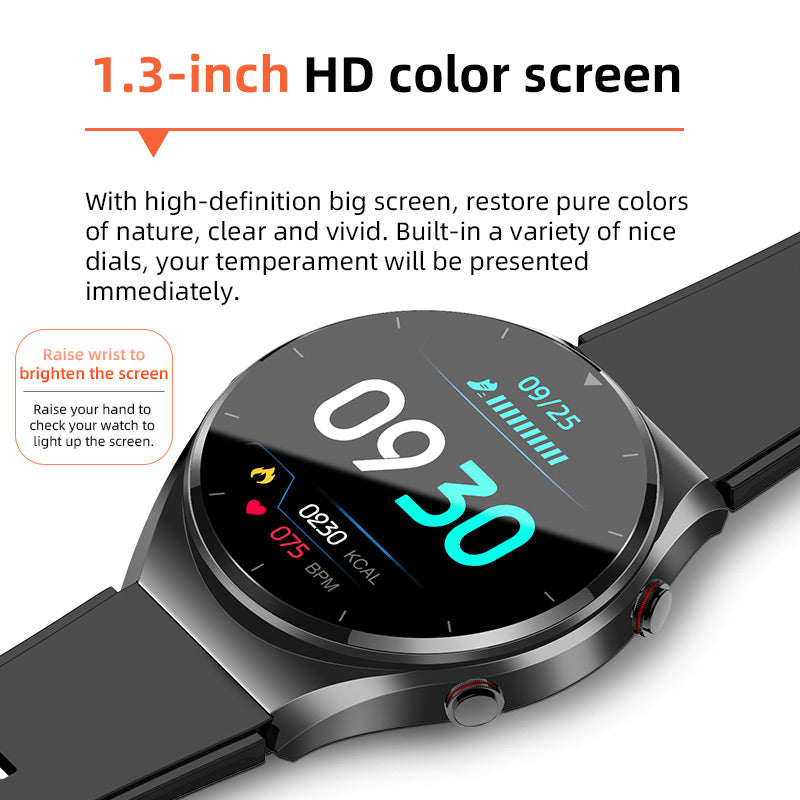 Accurate Fitness Tracker Watch with ECG and Heart Rate Monitor