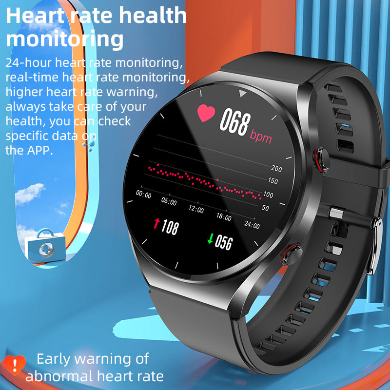 Accurate Fitness Tracker Watch with ECG and Heart Rate Monitor