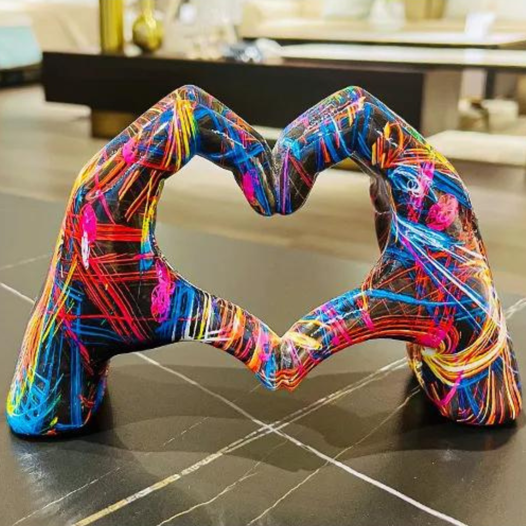 Unique Love Hand Statue Home Decor - Pexav