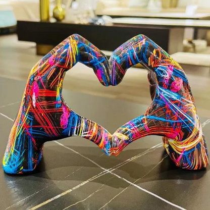 Unique Love Hand Statue Home Decor - Pexav