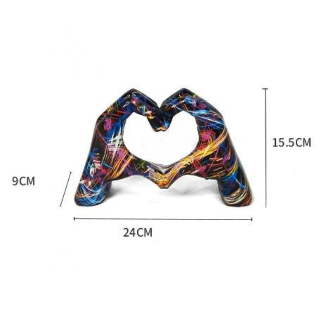 Unique Love Hand Statue Home Decor