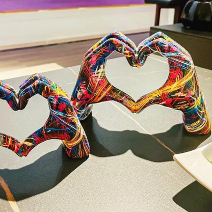 Unique Love Hand Statue Home Decor