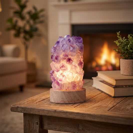 Natural Gemstone Style Table Lamp - Pexav
