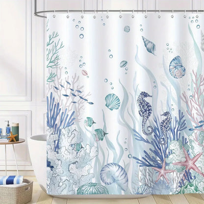 Ozeanmotiv Duschvorhang Polyester - OceanMuse