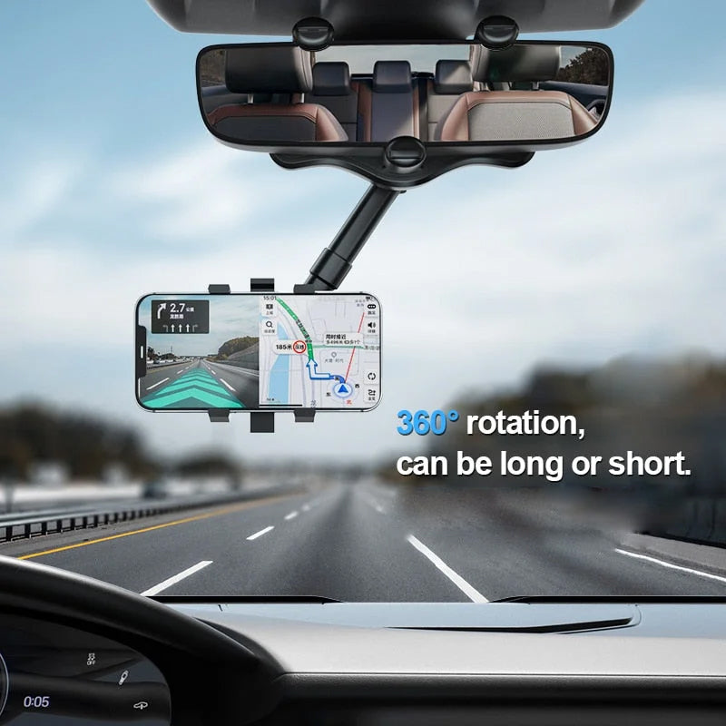 Adjustable Car Phone Mount with 360° Rotation