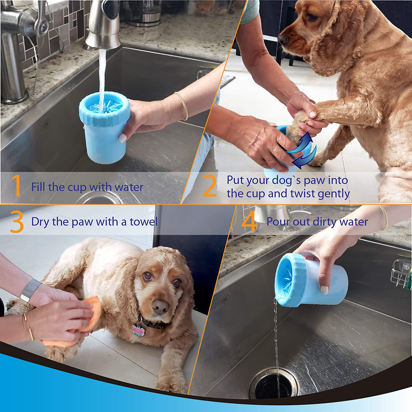 Best Dog Paw Cleaner And Brush Set