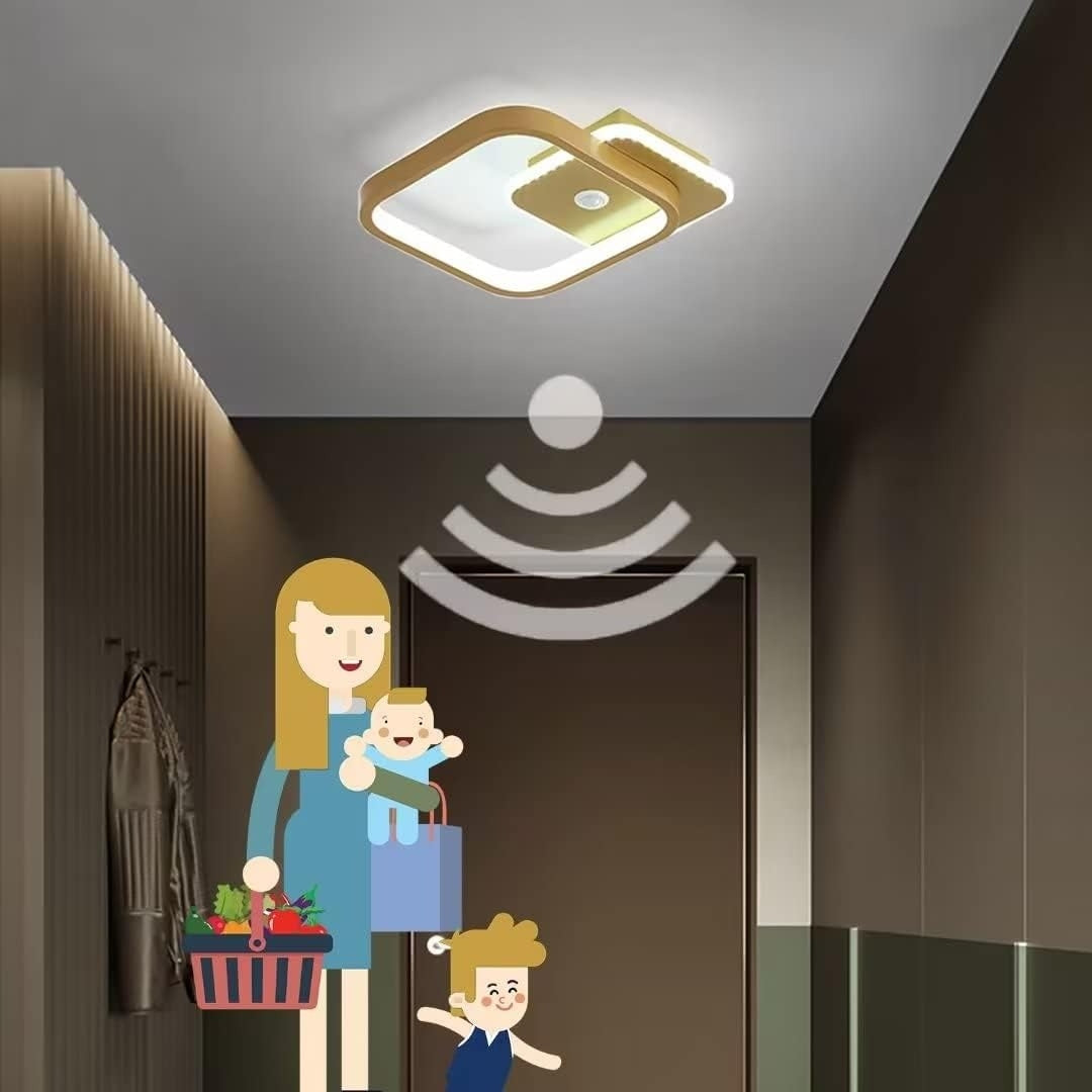 Automatic LED Ceiling Lamp for Hallway and Bathroom - Pexav