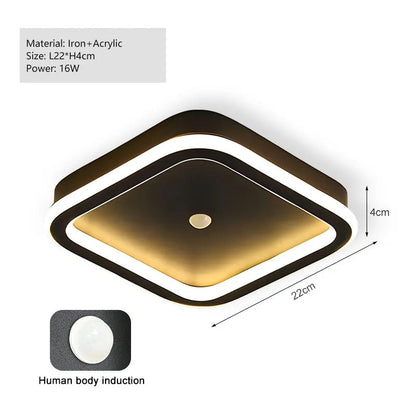 PIR Motion Sensor LED Ceiling Light | Smart Lighting | Energy Efficient | Perfect for Hallway & Bathroom
