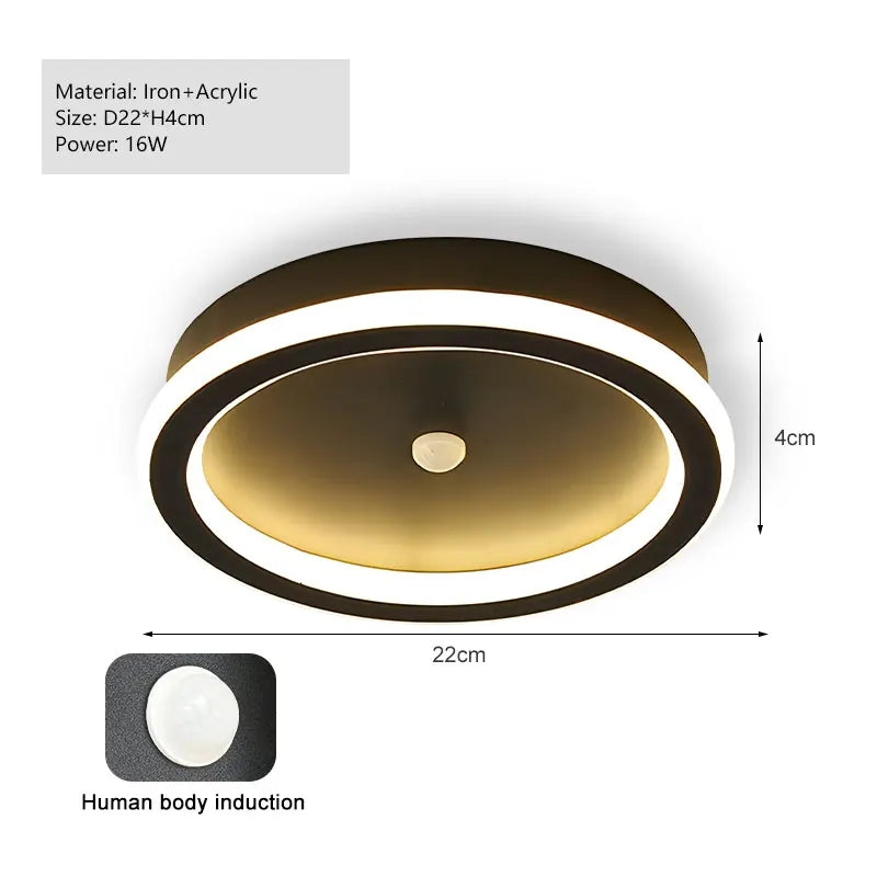 PIR Motion Sensor LED Ceiling Light | Smart Lighting | Energy Efficient | Perfect for Hallway & Bathroom