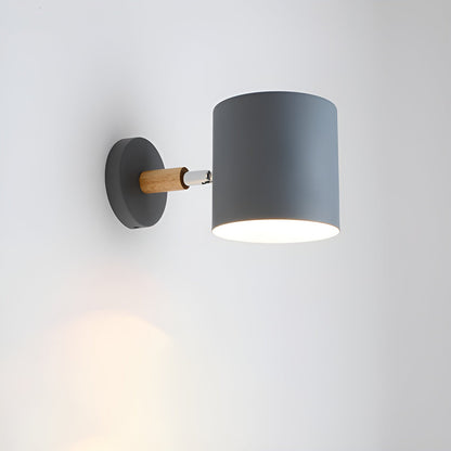 Pastel Nordic Wall Light – Adjustable Colorful Wall Sconce for Cozy Ambiance, Metal and Wood Design, Ideal for Living Room or Study 7