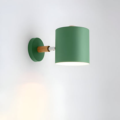 Pastel Nordic Wall Light – Adjustable Colorful Wall Sconce for Cozy Ambiance, Metal and Wood Design, Ideal for Living Room or Study 9