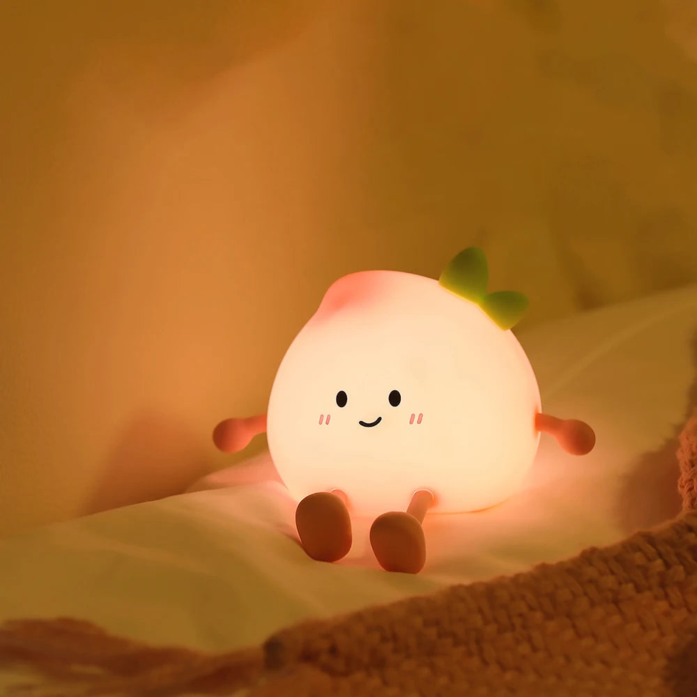 Colorful LED Kids Night Light with Adjustable Brightness - Pexav