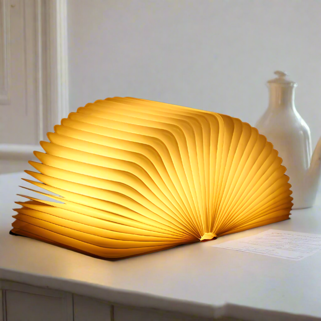 Compact Book Style LED Desk Lamp Dimmable Light