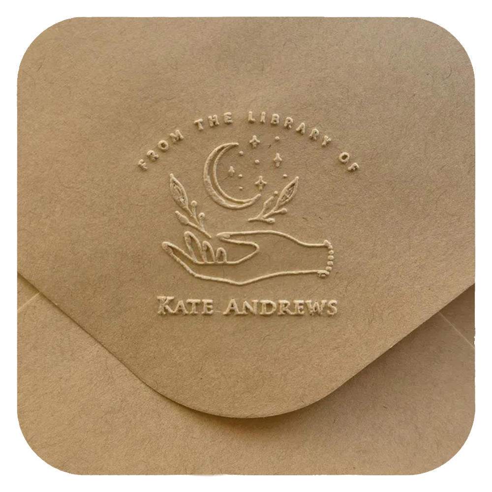 Personalized Book Stamp for Custom Library - Customizable Book Stamper with Durable Ink for Book Lovers 6