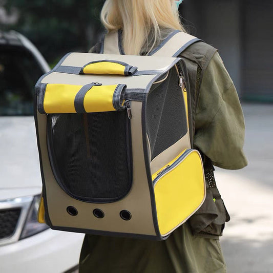 Comfortable Airy Pet Carrier Rucksack - Pexav
