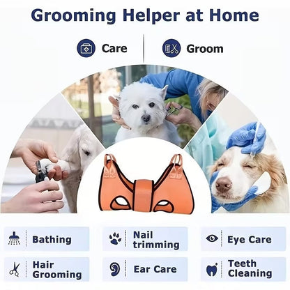 Pet Grooming Hammock - Safe & Stress-Free Nail Trimming, Easy to Use & Clean