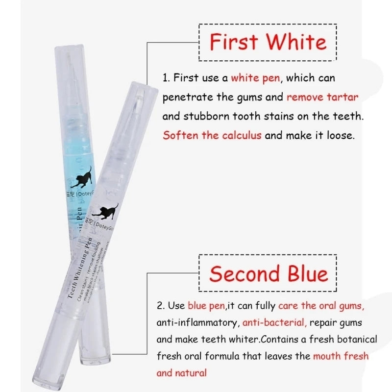 Pet Teeth Repairing Kit with Dual-Ended Scraper for Safe and Easy At-Home Tartar Removal