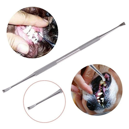 Pet Teeth Repairing Kit with Dual-Ended Scraper for Safe and Easy At-Home Tartar Removal