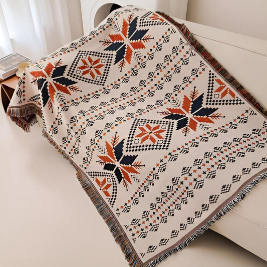 Colorful Outdoor Picnic Blanket – Portable Cotton Throw Mat - Pexav
