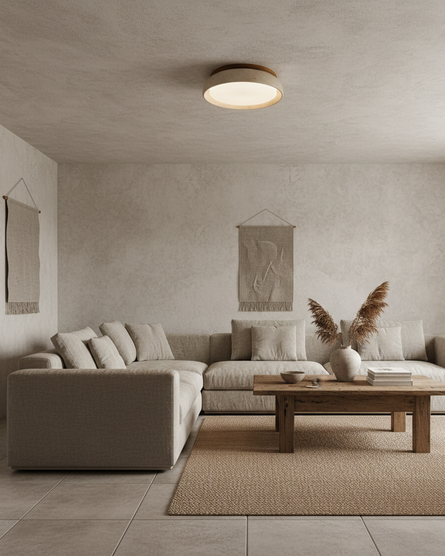Stylish Circular LED Ceiling Fixtures for Home