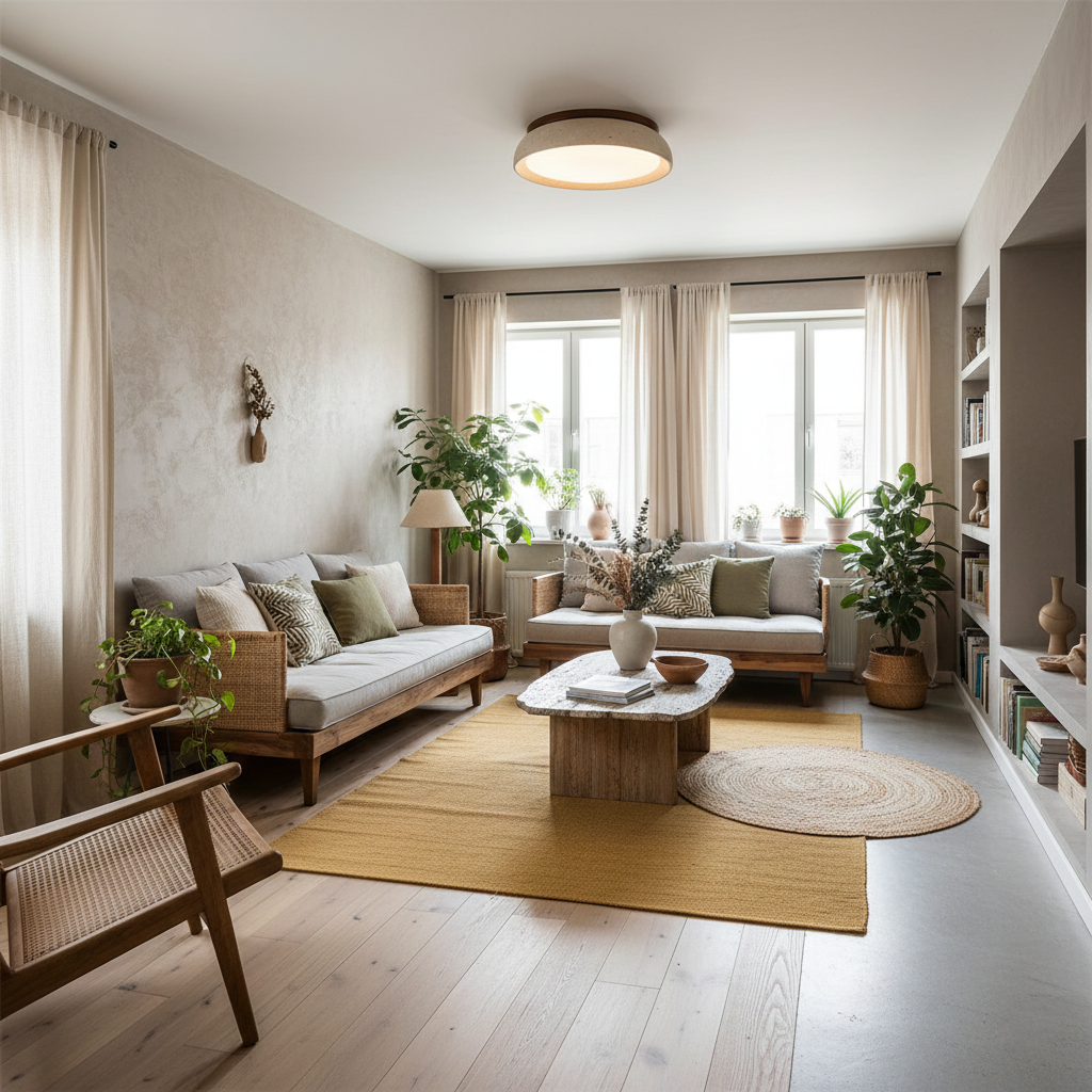 Stylish Circular LED Ceiling Fixtures for Home