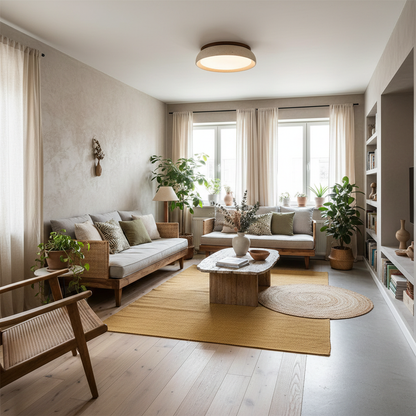 Stylish Circular LED Ceiling Fixtures for Home