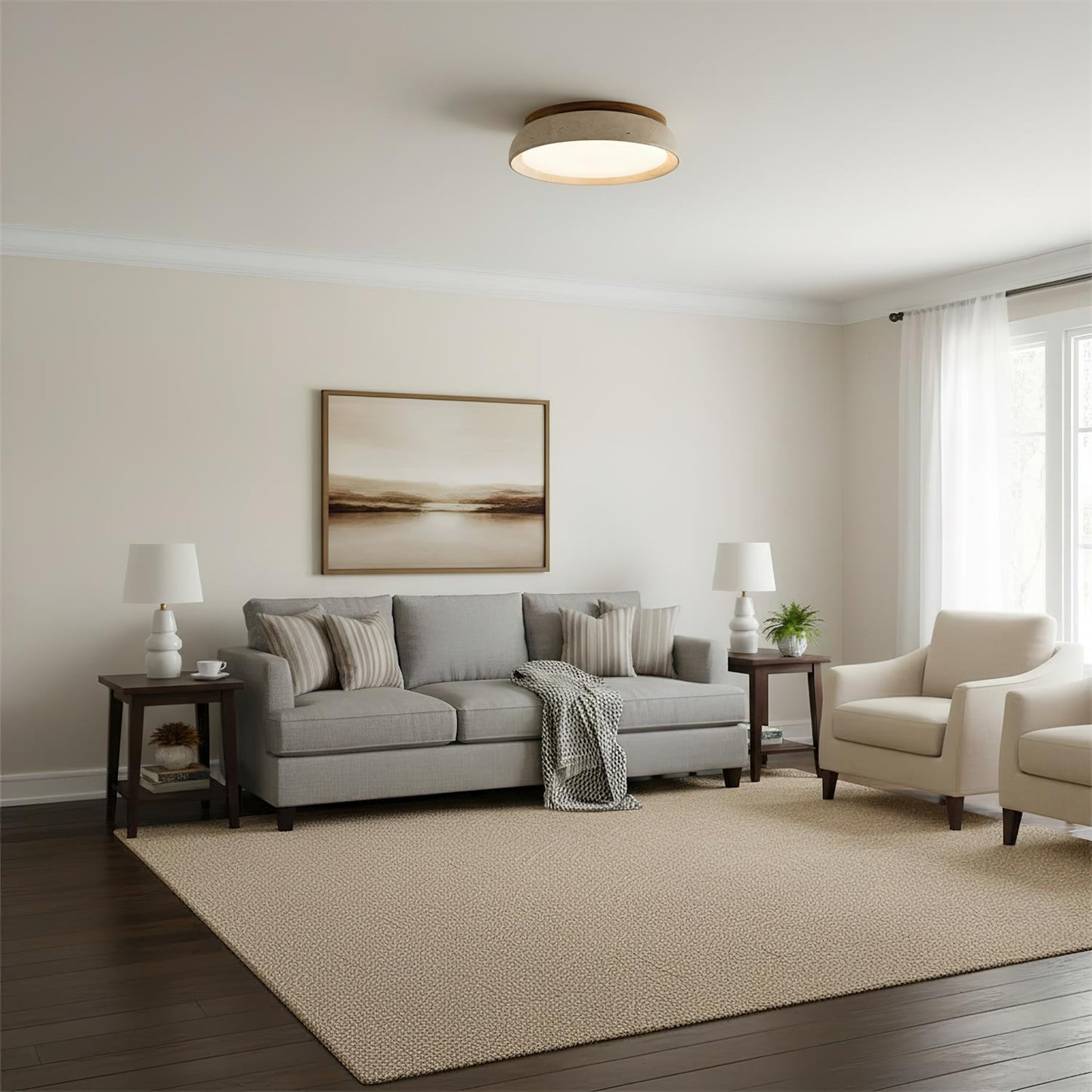 Stylish Circular LED Ceiling Fixtures for Home