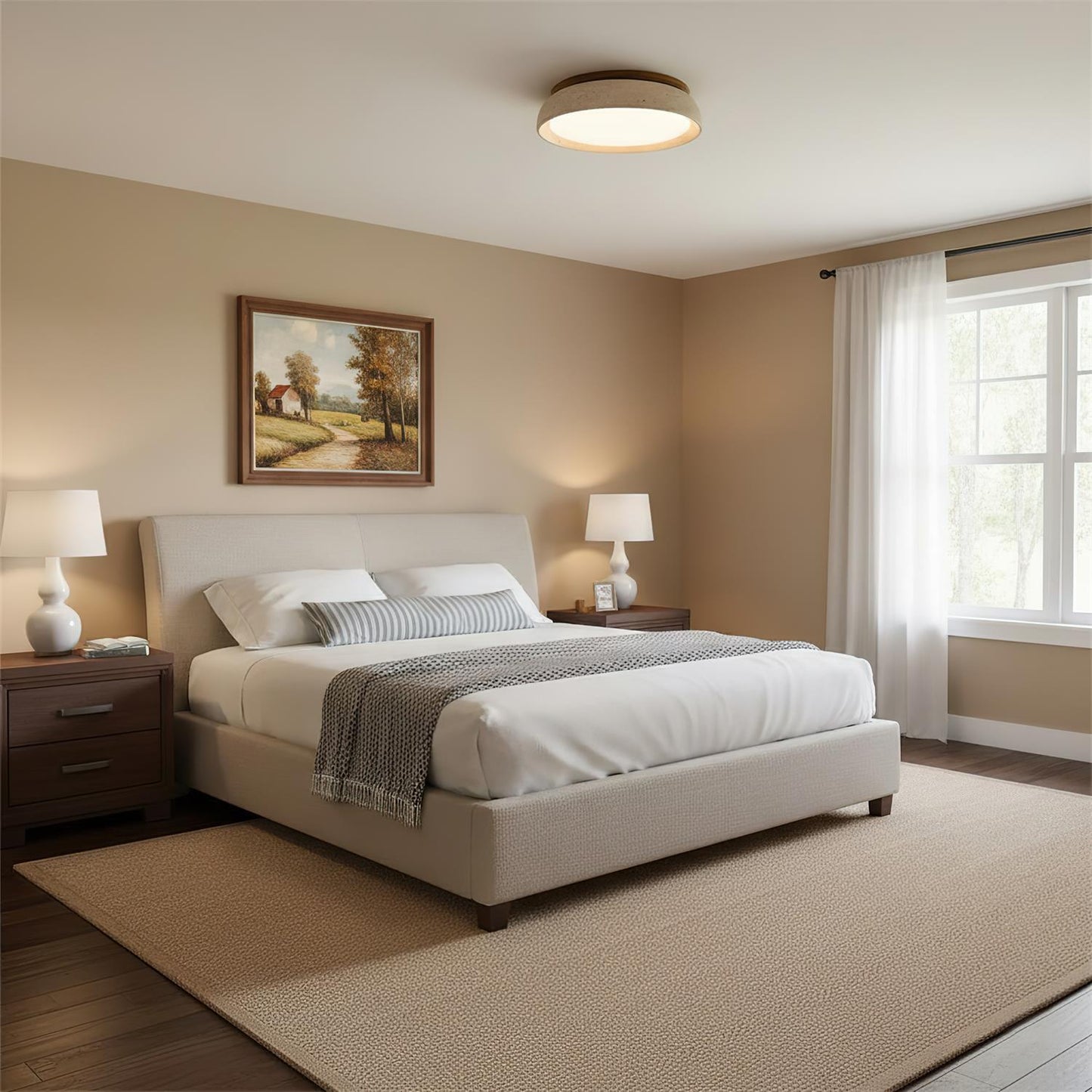Stylish Circular LED Ceiling Fixtures for Home
