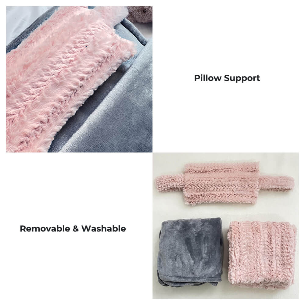 Cozy Cute Pet Bed with Soft Pillow and Blanket