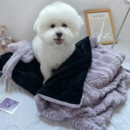 Cozy Cute Pet Bed with Soft Pillow and Blanket