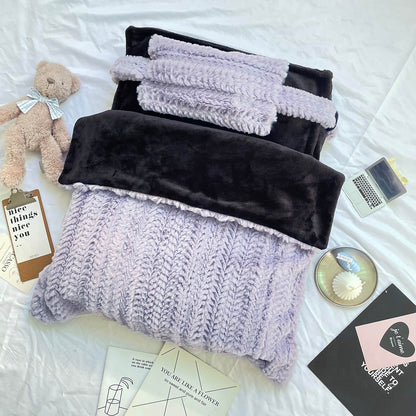 Cozy Cute Pet Bed with Soft Pillow and Blanket