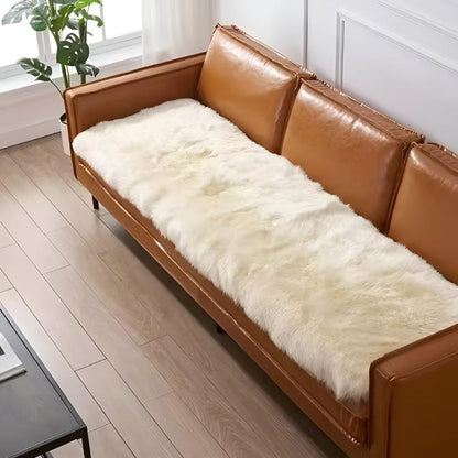 Plush Velvet Sofa Protector - Soft Pet Couch Cover with Non-Slip Backing, Machine Washable, Fits Leather and Fabric Sofas 5