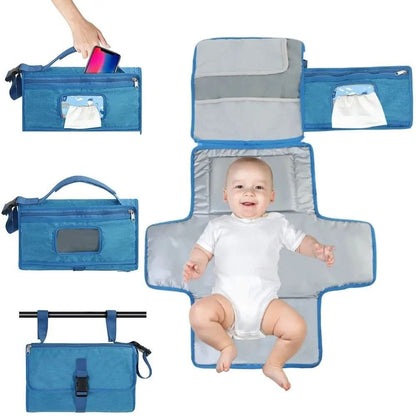 Compact Travel Diaper Changing Mat Waterproof Baby Bag