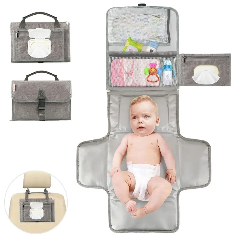 Compact Travel Diaper Changing Mat Waterproof Baby Bag
