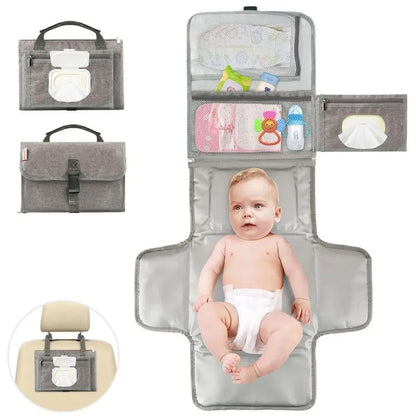 Compact Travel Diaper Changing Mat Waterproof Baby Bag