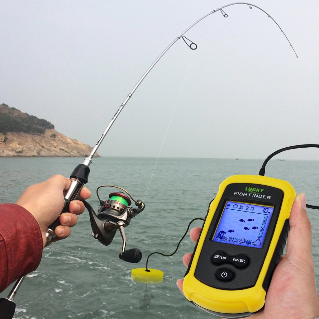 Compact Ice Fishing Depth Finder Sonar Device - Pexav