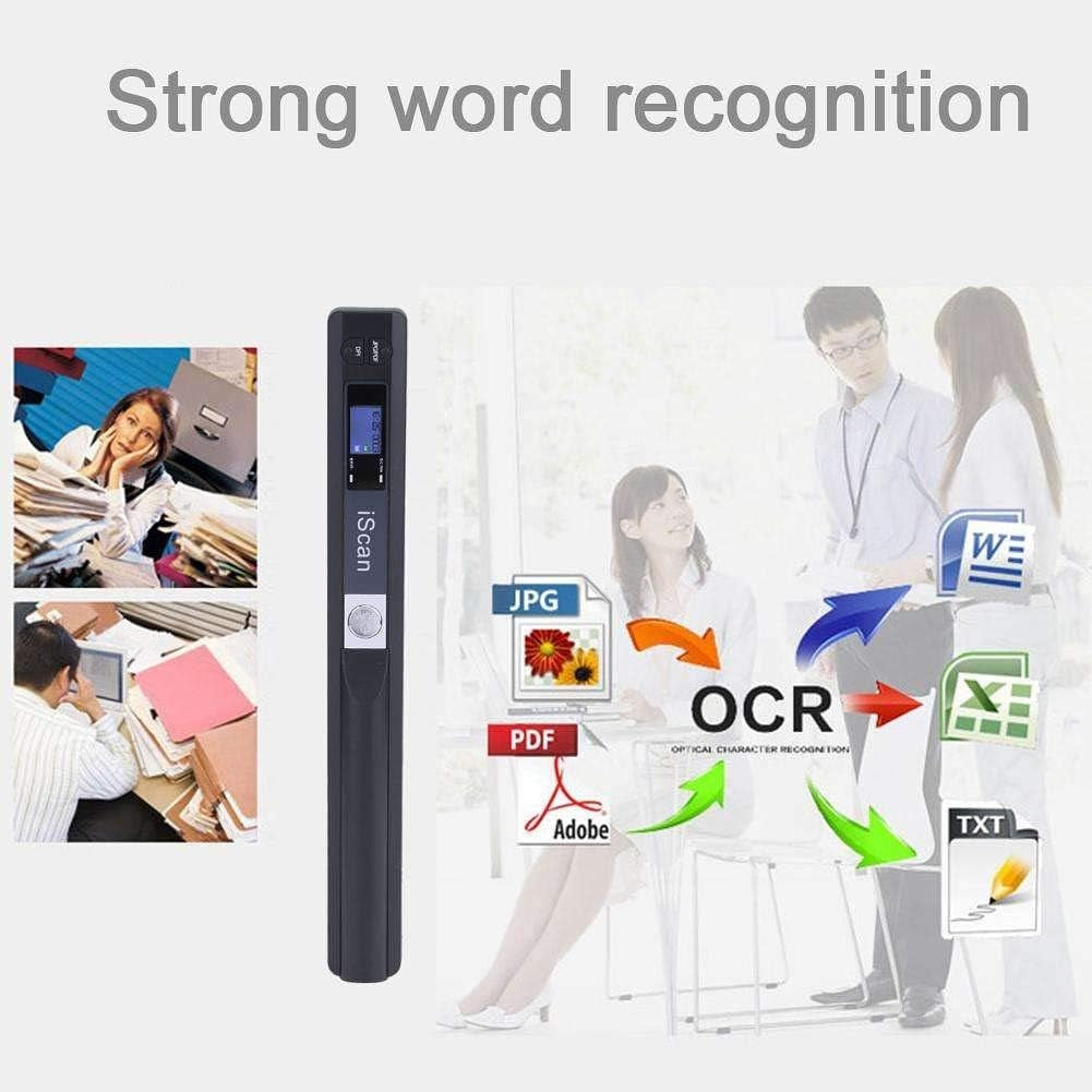 Portable Handheld Scanner, 900DPI, JPG/PDF, MicroSD Support