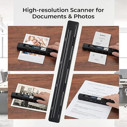Portable Handheld Scanner, 900DPI, JPG/PDF, MicroSD Support